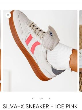 Coolway Goal Suede Silva Sneakers Pink/Cream Gum Sole Size 11 or 42.